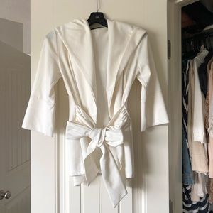 Xtaren off white Jacket Cardigan with waist tie